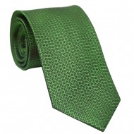 Corbata 100% seda jacquard DEVOTA & LOMBA ,8 cms ancho de pala, color verde